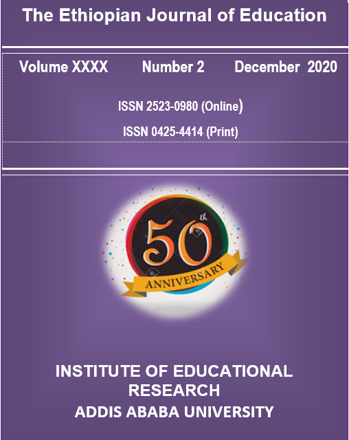 					View Vol. 40 No. 2 (2020): The Ethiopian Journal of Education
				
