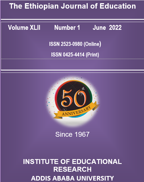 					View Vol. 42 No. 1 (2022):  The Ethiopian Journal of Education
				