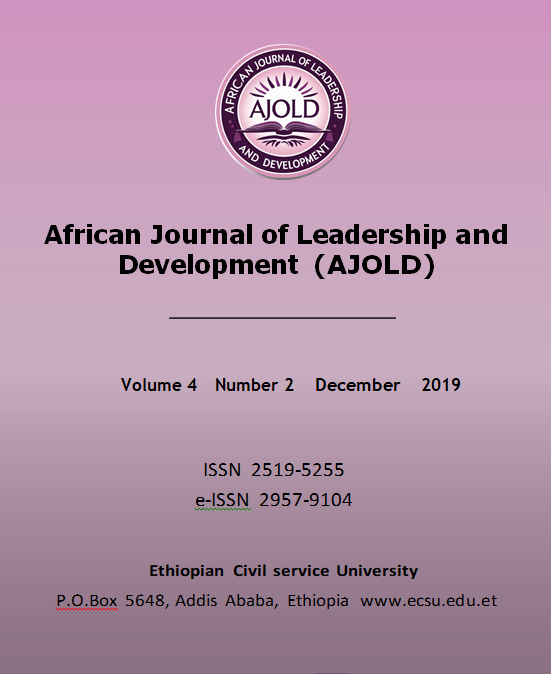 View Vol. 4 No. 2 (2019): Work environment, service delivery and organizational connectivity