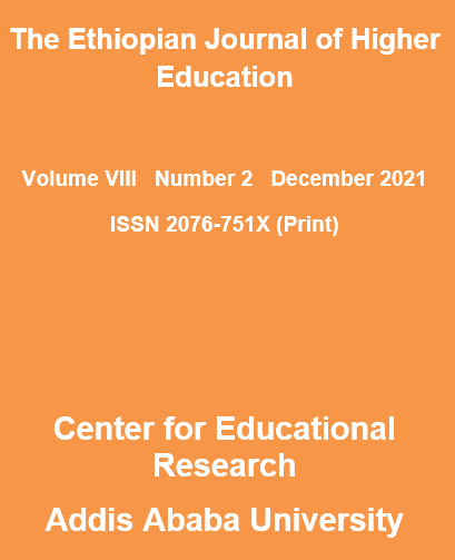 					View Vol. 8 No. 2 (2021): The Ethiopian Journal of Higher Education 
				